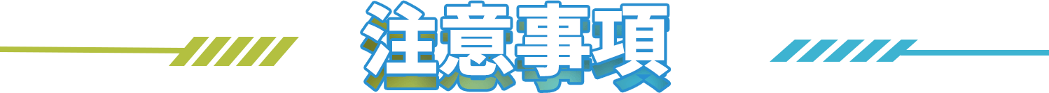 注意事項